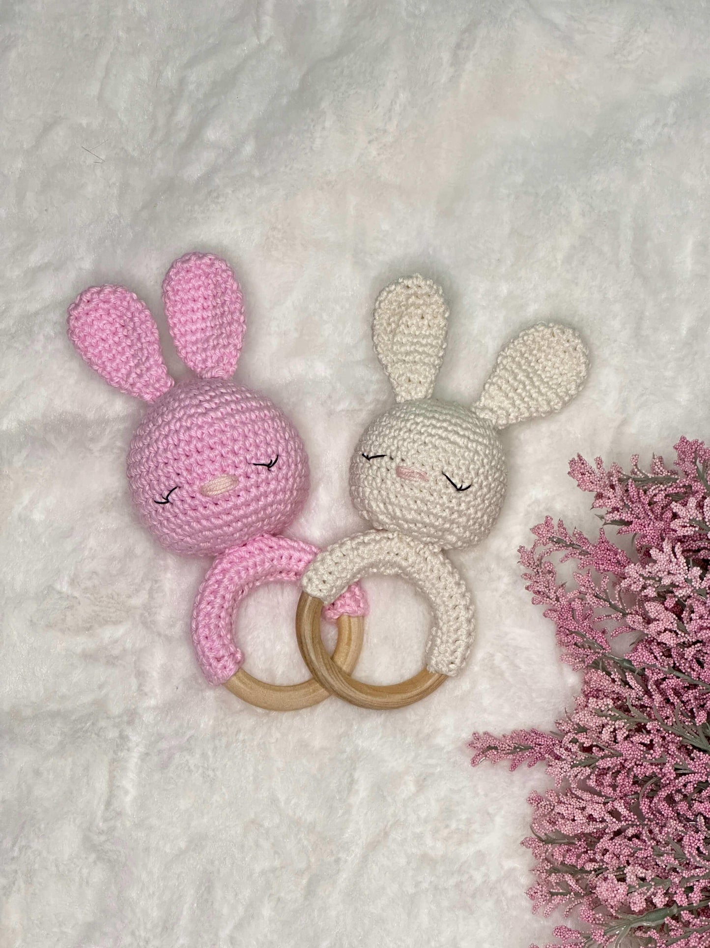 Bunny Crochet Rattle - Baby Chic Boutique