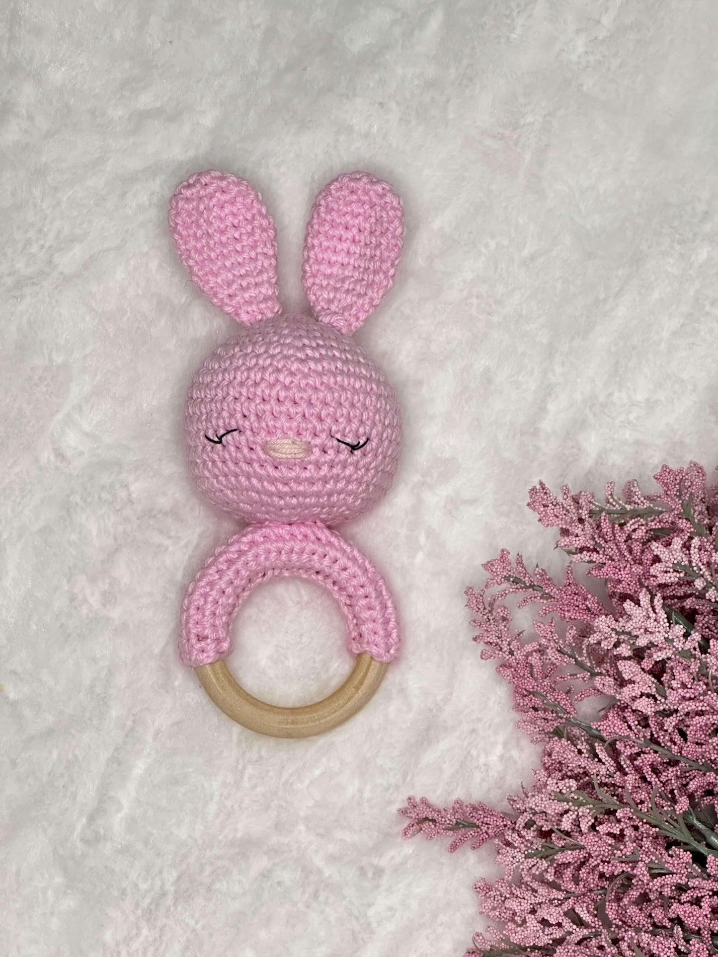 Bunny Crochet Rattle - Baby Chic Boutique