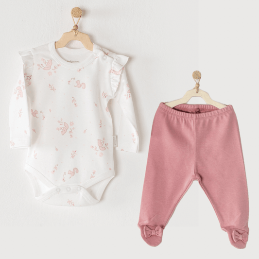 Berry Cotton Two-Piece Set