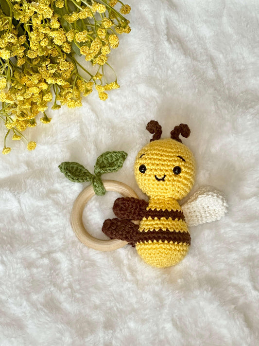 Bee Crochet Rattle - Baby Chic Boutique