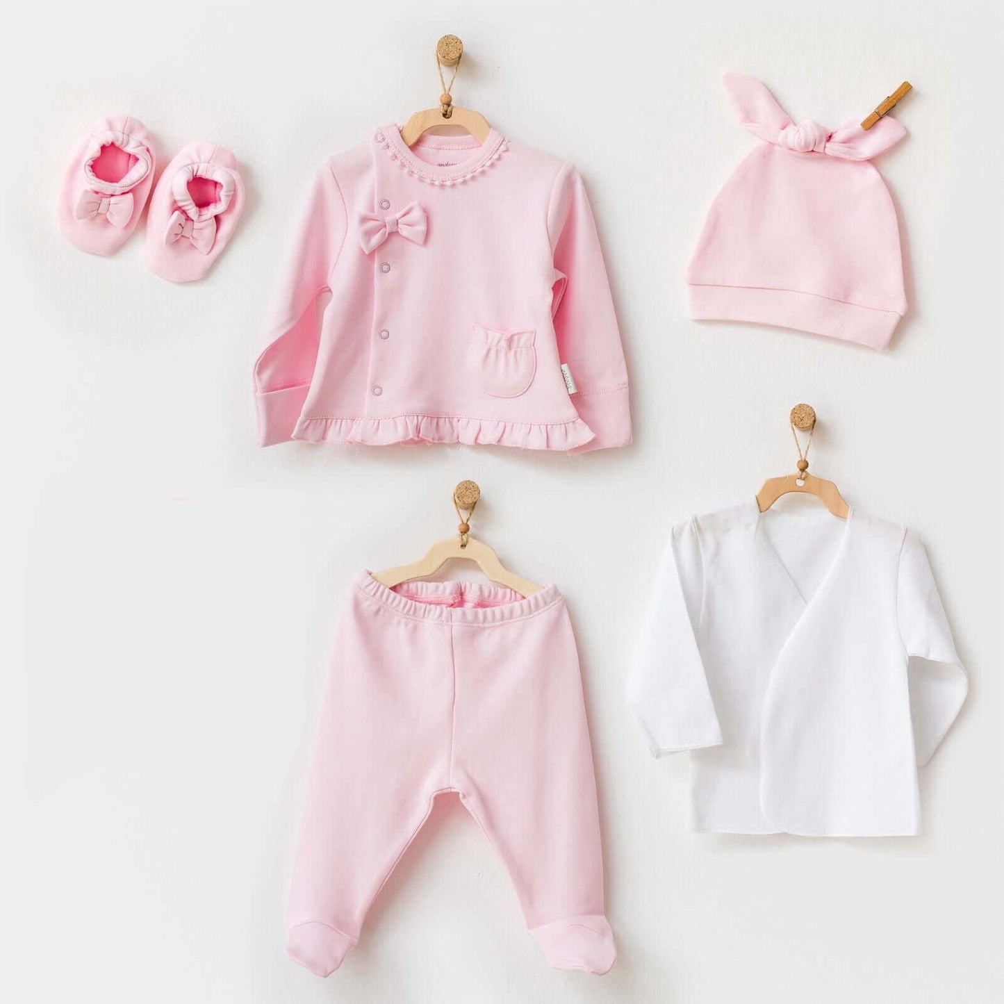 Pink Cotton Newborn Set