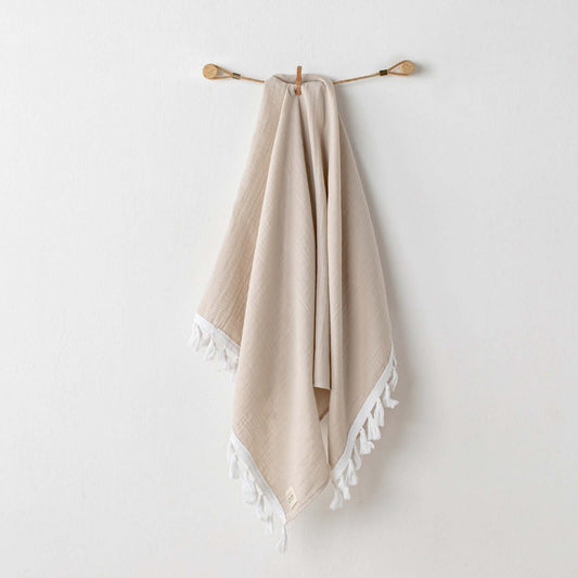 Beige Cotton Blanket