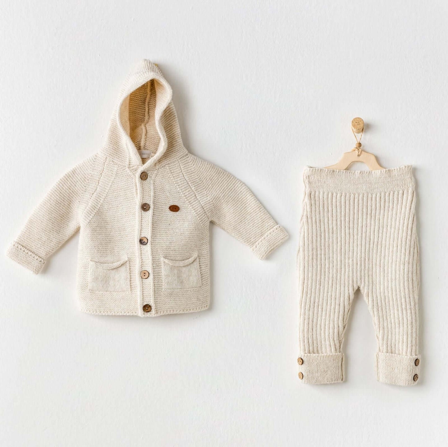 Beige Knit Set