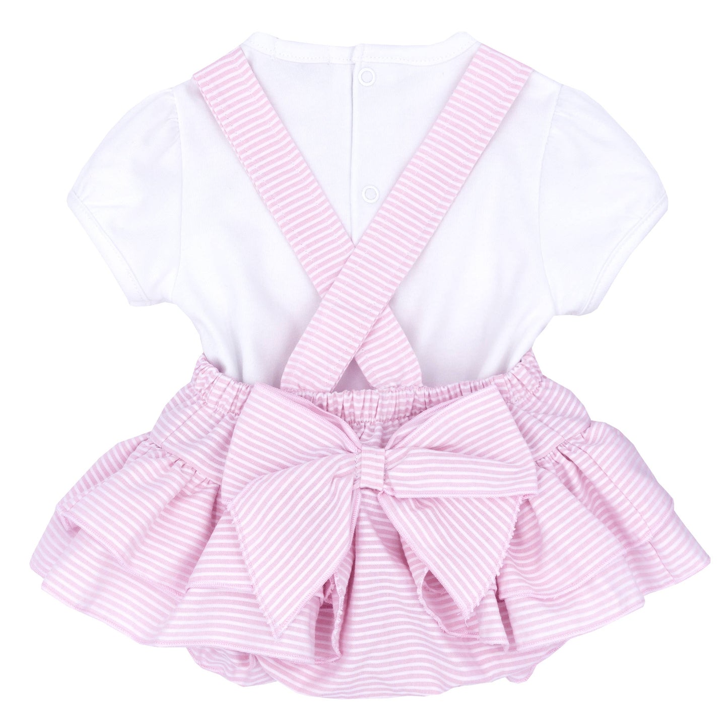 Girls Bow Romper Set